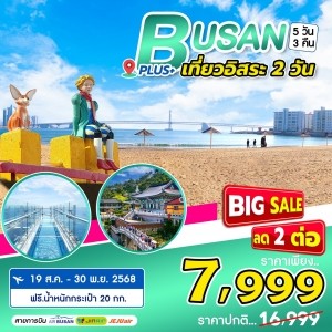 ทัวร์เกาหลี Busan Plus+  5วัน 3คืน (BX)